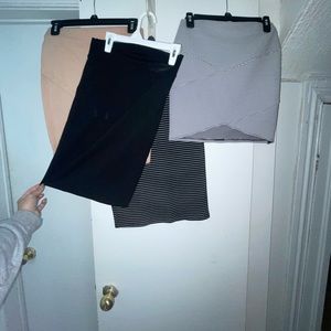 4 Midi Pencil Skirt Bundle